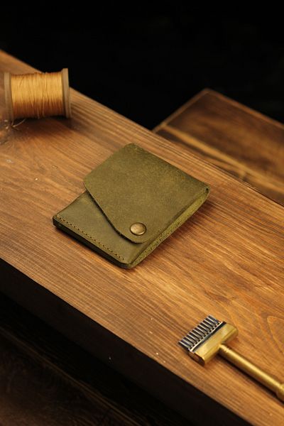 Atölye Çınar Leather Handmade Cwallet Genuine Leather Wallet