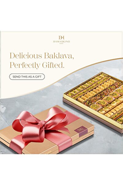 DAMASKİNO HOME Karışık Fıstıklı Künefeli Baklava Çeşitler 1 Kg