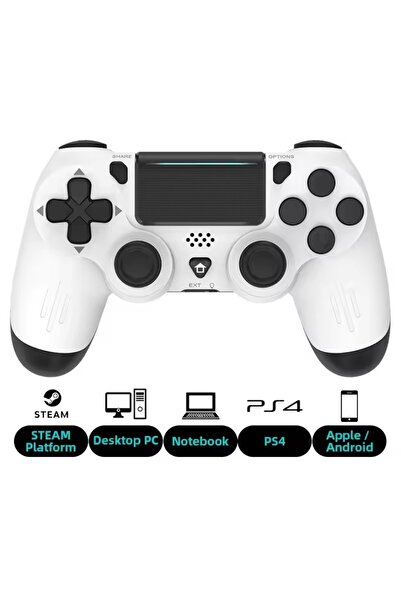 ErginGroup Ps 4 Bluetooth Joystick Tablet Telefon PC Ps4 Bilgisayar Uyumlu Titreşimli Oyun Kolu Kablo Hediye