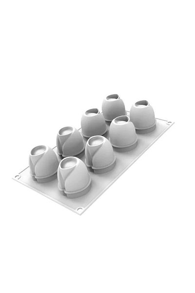 silikomart Taki silicone mold, 8 cavities, 50x70h mm