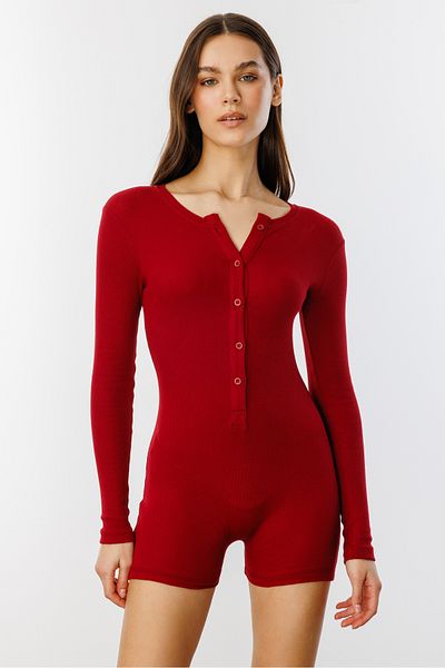 GENIUS STORE Κοντή ολόσωμη φόρμα με κορδόνι μακρυμάνικο Romper UZUNGKOL-TULUM