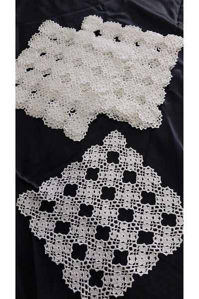 Papatyam 11Pcs Lace Hand Knitting Crochet / Dowry / Vintage / Cotton Rope