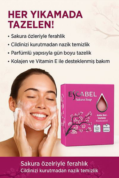 Escabel Sakura Soap 120 Grm