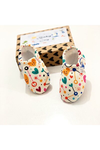 Babycitytr %100 Pamuk Bebek Patiği %100 Dana Derisi Tabanlı Bebek Patiği