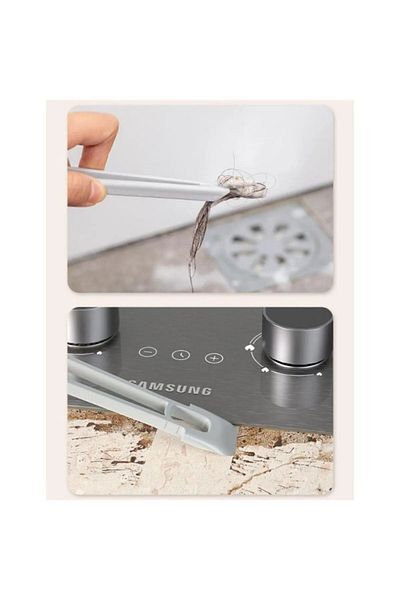 Sharvox Cleaning Brush 360 Degree Rotating Head Dust Kitchen Bathroom Cleaning Brush with Narrow Space Tweezers