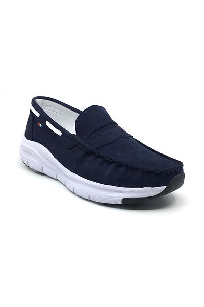 Luis Figo Large Size Men's Shoes - 100% Leather Nubuck - Summer Comfortable - Without Laces