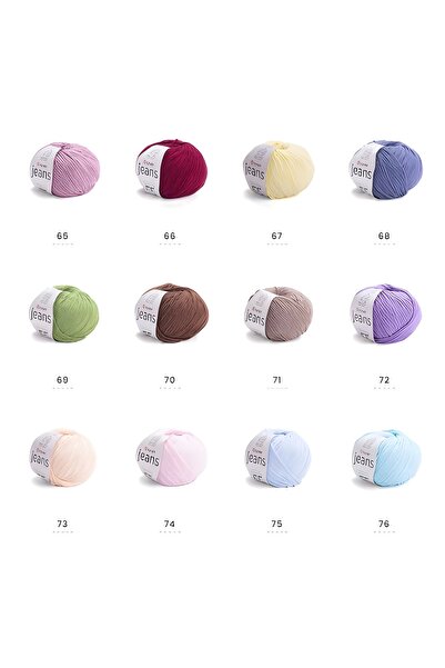 Yarnart 10 x Jeans 17 10'lu Πακέτο Amigurimi Μωρού Νήμα Jeans 10 τεμάχια