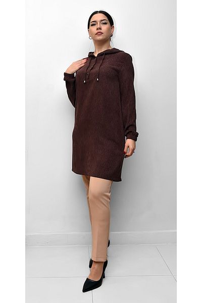 Şeker Portakalım Кафява туника Selinada Fashion 4026