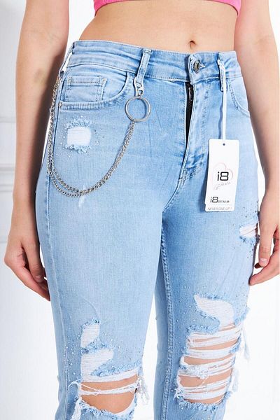 sunfyre Women's Ankle Length Mid Bell Clawed Skınny Jeans