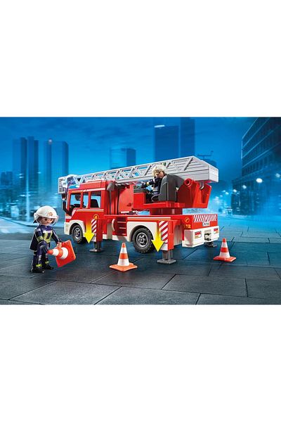 Playmobil City Action 9463 Ladder Fire Truck with Lights and Sound, From 5 Years Old