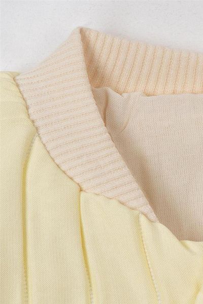 Motebarn Wear Unisex Καπιτονέ Snap Jacket Cream