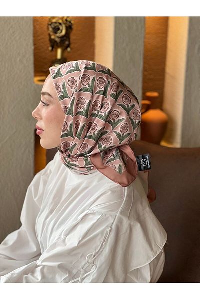 Modakaşmir Daisy Pattern Tanca Silky Scarf