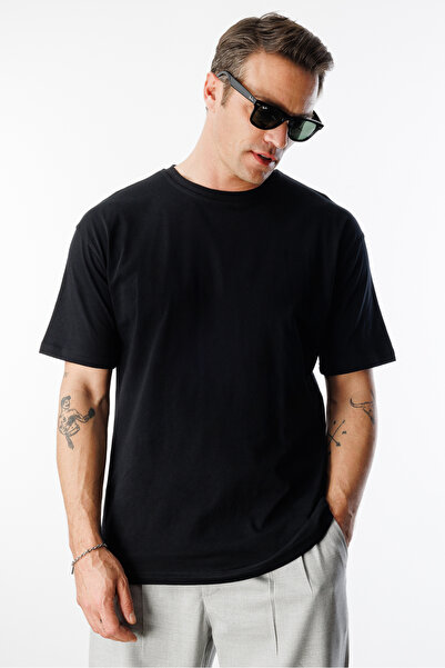 GENIUS STORE Ανδρικό T-Shirt Oversize Fit 100% οργανικό βαμβάκι με λαιμόκοψη