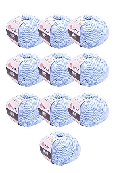 Yarnart 10 X Jeans 75 Πακέτο 10 Amigurimi Baby Rope Jeans 10 τεμάχια