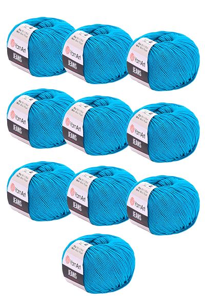 Yarnart 10 X Jeans 55 10'lu Paket Amigurimi Bebek Υαλοπίνακας Jeans 10 Τεμάχια