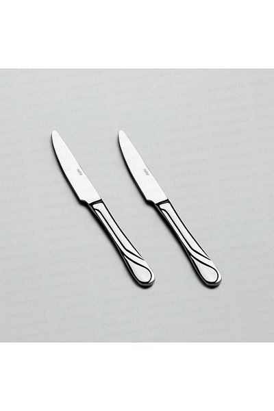 Nehir Sapphire Pastry Knife - 6 Pcs Stainless Steel Pastry Dessert Knife 18/10