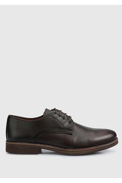 Provoq Men's Brown Leather Shoes