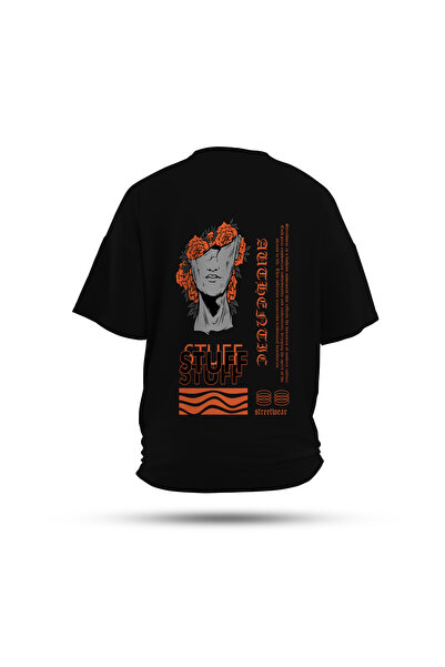 Zestia تي شيرت للجنسين، طباعة خلفية شوارع الموت، عادي، 100% قطن، تي شيرت أسود...