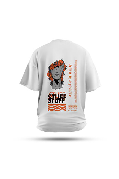 Zestia تي شيرت للجنسين، طباعة خلفية شوارع الموت، عادي، 100% قطن، تي شيرت أبيض...