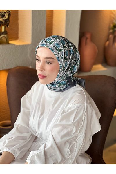 Modakaşmir Daisy Pattern Tanca Silky Scarf