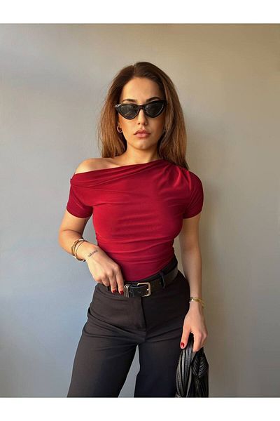 Miss fashion Short Sleeve Off Shoulder Bluz