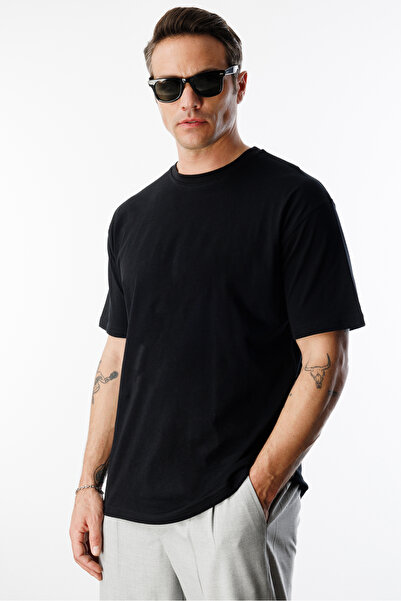 GENIUS STORE Ανδρικό T-Shirt Oversize Fit 100% οργανικό βαμβάκι με λαιμόκοψη