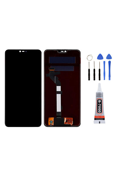 Yedcom Mİ 8 Lite Ekran Dokunmatik Lcd Ekran Ön Panel Yapıştırıcı Ve Kit