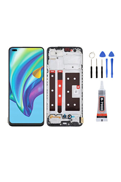 Yedcom Oppo Reno 4 Lite Uyumlu Ekran Dokunmatik Lcd Ekran Ön Panel Yapıştırıc...