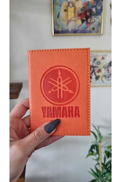 EFE DERİ Yamaha Leather Stitched License Case Container Motor License Holder ...