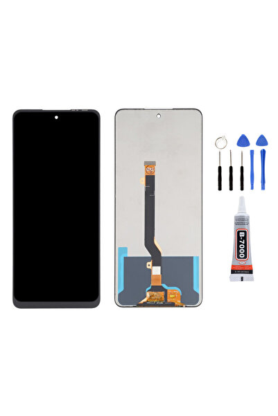 Yedcom Tecno Spark 8 Pro Ekran Dokunmatik Lcd Ekran Ön Panel Yapıştırıcı Ve Kit
