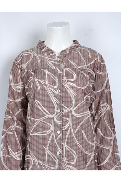 MUSTÜN Judge Collar Woven Shirt