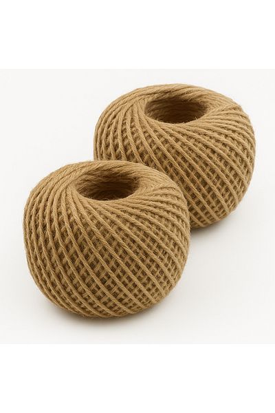 etxShop Jute Rope Straw Rope 100 Mtre 2 Pieces Straw Rope Gift Package Ornament