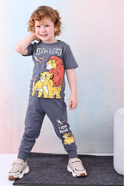 Yağmur Giyim Παιδικό ανδρικό κοστούμι με σχέδιο Lion King ηλικίας 3-10 ετών