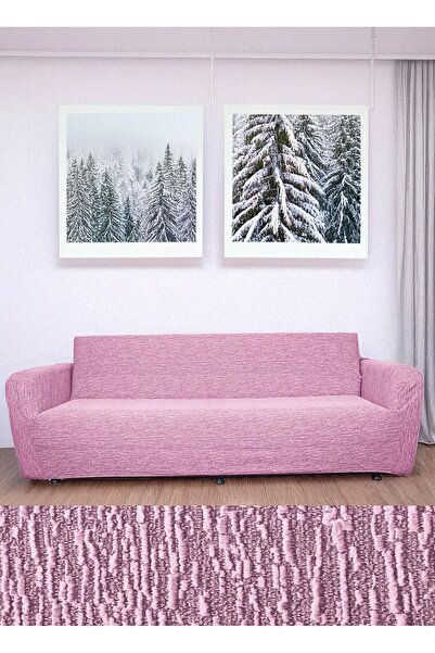 probak Düz Jakarlı 3 Kişilik  Kanepe Örtüsü | Lastikli Koltuk Örtüsü |çekyat Örtüsü| koltuk kılıfı