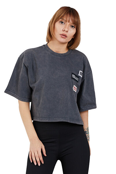 Caddebostan Moda Tricou cu broderie lavabilă Tricou oversize largi și lejer