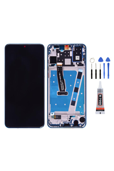 Yedcom Huawei P30 Lite 24MP Çıtalı Mavi Uyumlu Lcd Ekran Dokunmatik Tamir Set...