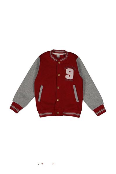 yagmurgiyim Fatih Burgundy 3Yip Raster Unisex Children's College Jacket 914-B