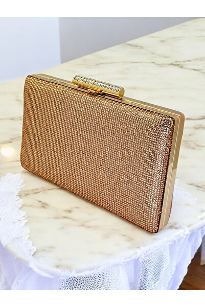 Wedding Fashion Geantă de rochie de seară pentru femei de culoare Rosegold, c...