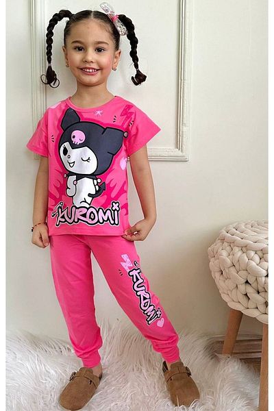 Yağmur Giyim Kuromi Pattern 7456-F Φόρμα για κορίτσια γαλοπούλας 3-10 ετών