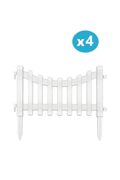 Omnipazar IRK-SB105 Sarmaşık Plastik Bahçe Dekorasyon Çiti 4'lü Set
