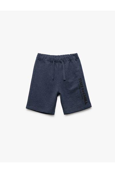 Koton Pantaloni scurți cu talie cu imprimeu nou sezon