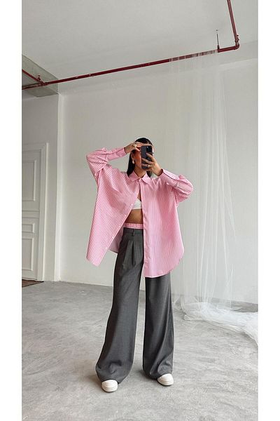 mydukkan.co Waist Line Detail Shirt Suit