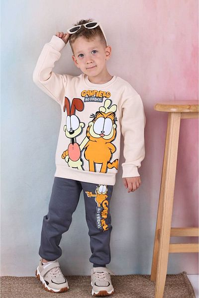 yagmurgiyim Σετ αθλητικών φόρμας Garfield Smoked Boy - 100% βαμβάκι, 3-10 ετών, 7344-f