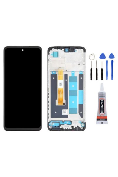 Yedcom Oppo Realme C55 Çıtalı Uyumlu Ekran Dokunmatik Lcd Ekran Ön Panel Yapı...