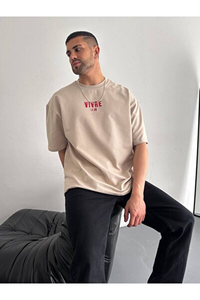 İLKCET MODA Μπλουζάκι La Vie Unisex με στάμπα Oversize