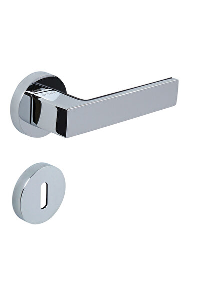 Genel Markalar Çebi Croma Zera Krom Zamak Yuvarlak Rozetli Lüks Oda Kapı Kolu