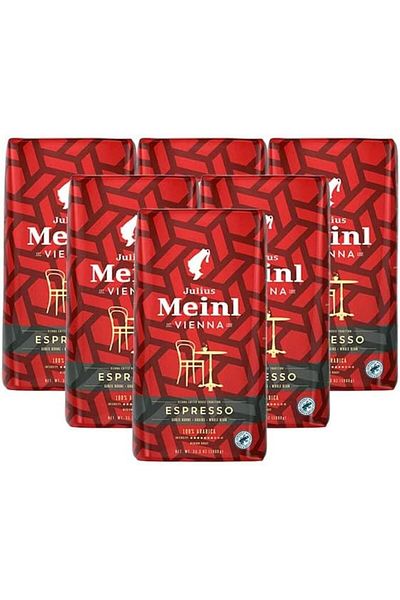 Julius Meinl Vienna Coffee House Tradition Espresso Whole Beans Coffee, Medium to Dark Roast, 100% A