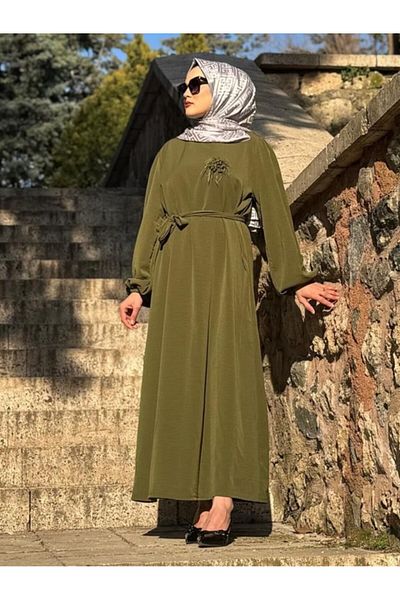 Zeynep Butik Φόρεμα Aerobin Fabric με λουλούδια 1685