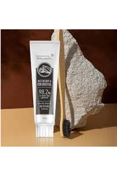 Siberian Wellness Blueberry & Charcoal Toothpaste - Blueberry and Wood Charcoal Toothpaste with Whitening Effect