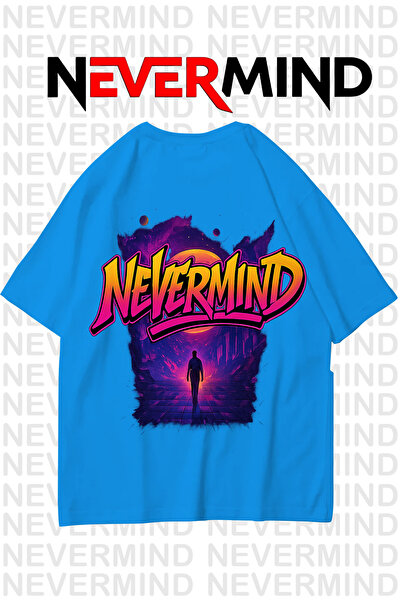 NEVERMIND Μπλουζάκι Neon Unisex Retro Vaporwave Σχέδιο 100% βαμβάκι